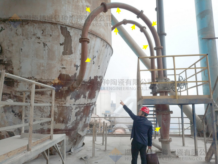 湖南永信贵宾会217特特种陶瓷有限公司回访客户并审查耐磨陶瓷管道现场运行情形