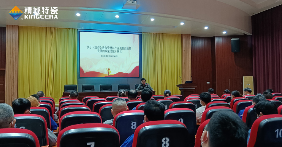 永信贵宾会217组织学习《支持先进陶瓷质料工业集群高质量生长的政策步伐》