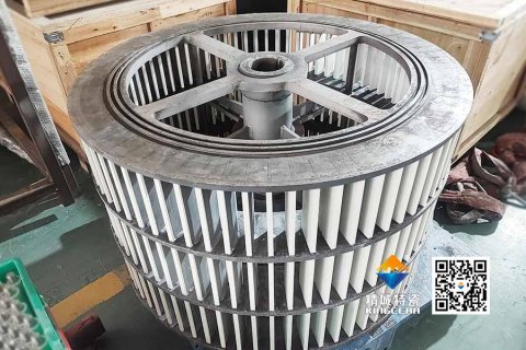 高炉矿渣分级用卡槽式锆铝复合陶瓷内衬分级轮——高硬度高韧性，，终结频仍更